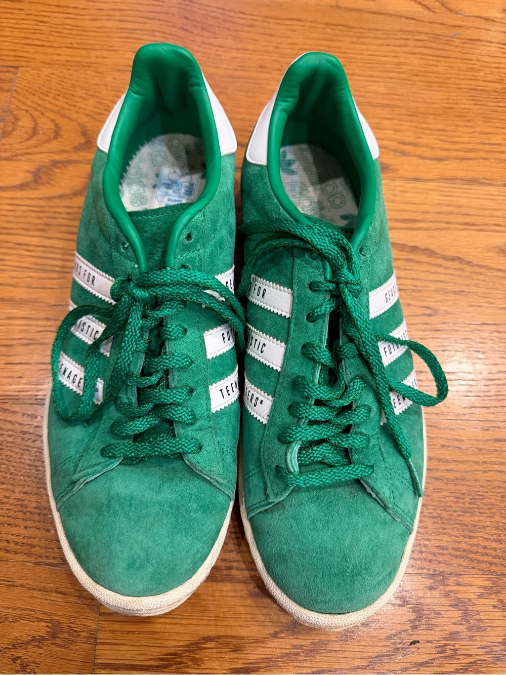 adidas campus Human Made Green Suede Casual Athletic Sneakers